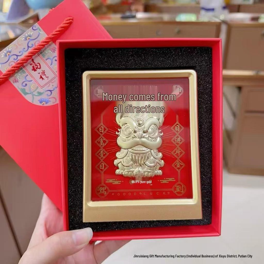 Tian Guan Ci Fu 2026 Year of the Horse Wealth Ornament - Customizable Desktop Decoration & Corporate Souvenir