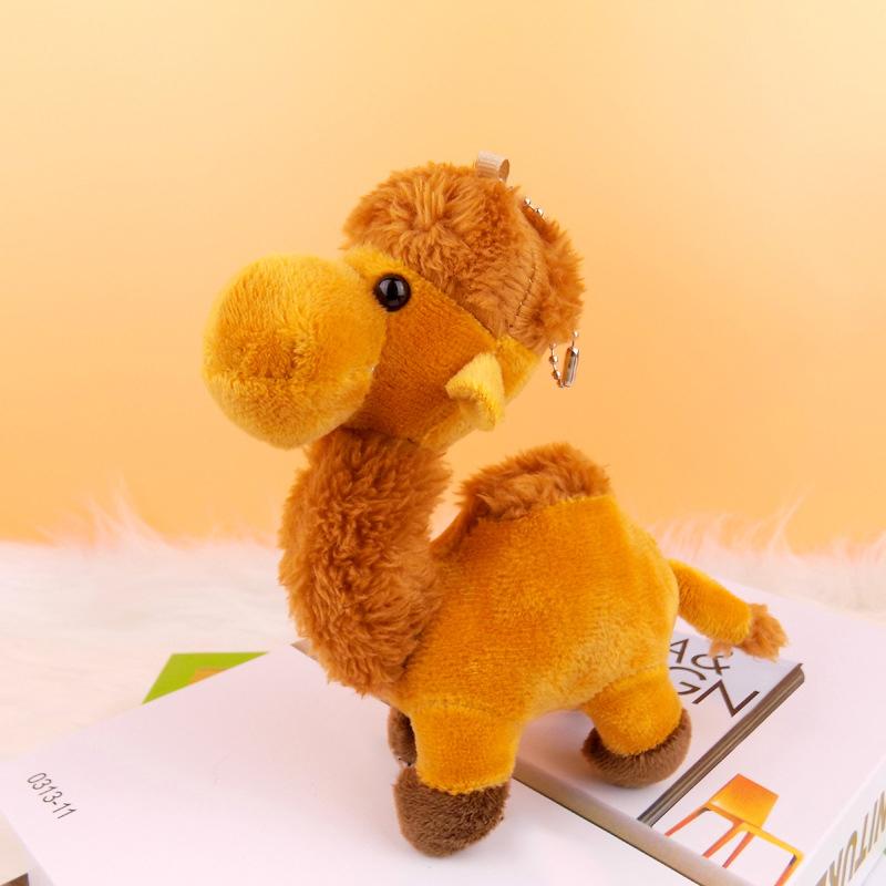 Cute Camel Doll Toy Women'S Bag Pendant Fur Animal Car Keychain Cartoon Little Camel Pendant Keychain Keychain Gift