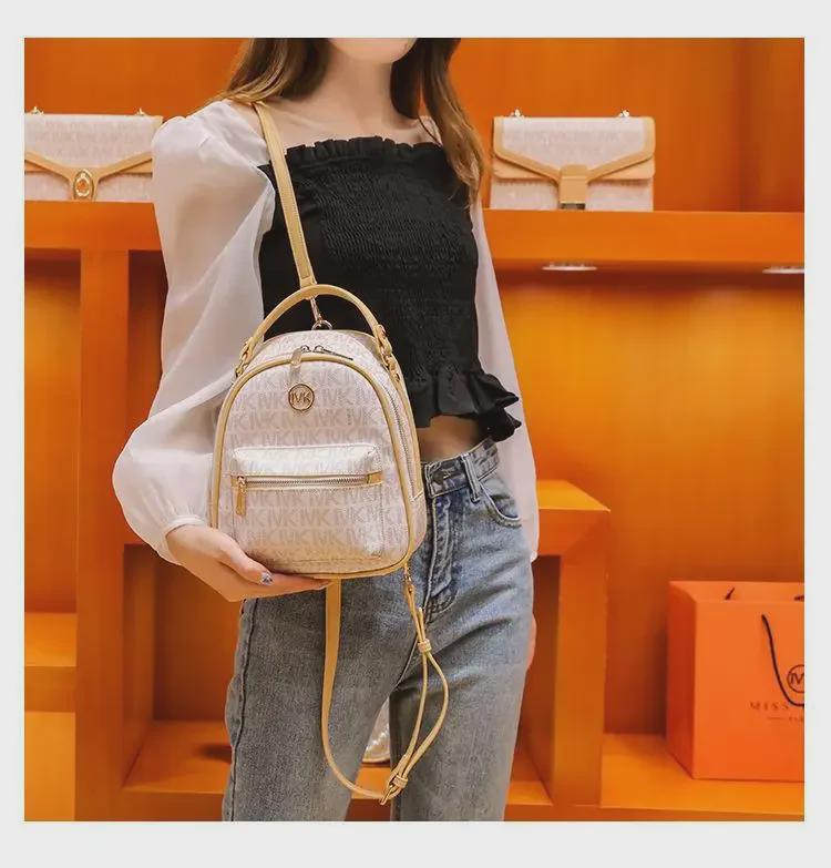 Mochila de Mujer Moderna y Versátil 2024: Bolso de Estudiante Elegante, de Alta Gama y Popular