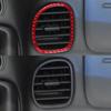For Chevrolet Corvette C5 1998-2004 2x Red Carbon Fiber Co-Pilot Air Vent Cover