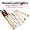 Stainless Steel Solder Pot Clamp for PCB Circuit Board - Eight-Claw & Flat-Claw
