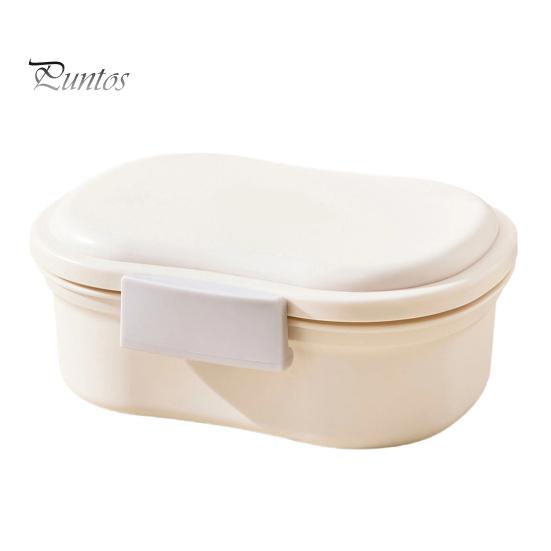 3 Compartment Meal Prep Containers Crisper Box, with Divided Compartments, Leakproof Seal Food Storage Portion Control Snack Container, for Baby Meals S