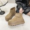 Fashion Women's Snow Boots 2025 Autumn New Thick Sole Heightening Suede Birken Boots Women's Shoes)