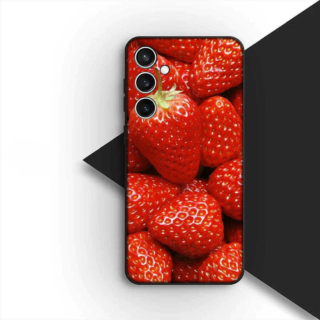 Cherry Strawberry Fruit Summer Avocado Phone Case for Samsung Galaxy A35 A36 A55 A26 A05 A06 A14 A50 A51 A53 A54 A12 A13 A23