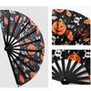 Portable 33cm Plastic Kung Fu Fan Themed Party Accessory Halloween Decoration Durable Reusable