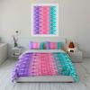 3Pcs Colorful Gradient Scale Pattern Duvet Cover Set With 3D Printing Design Soft Polyester Bedding Set All-Season Comfort