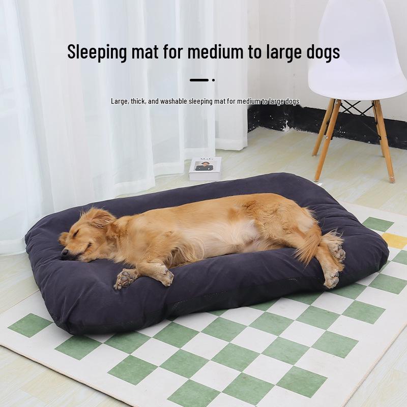 Four Seasons Washable Non-Slip Pet Bed - Thick, Elastic Mat for Dogs & Cats