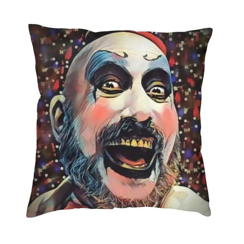 

Horror Film Captain Spaulding Pillow Cover Home Decor Funny Movie Cushion Cover Throw Pillow for Living Room Printing 40x40cm 16x16in