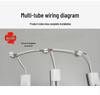 LED Tube Replacement: H-Type Four-Pin Fluorescent Retrofit, Three-Color, Energy-Saving, 12W/24W/36W/40W/55W