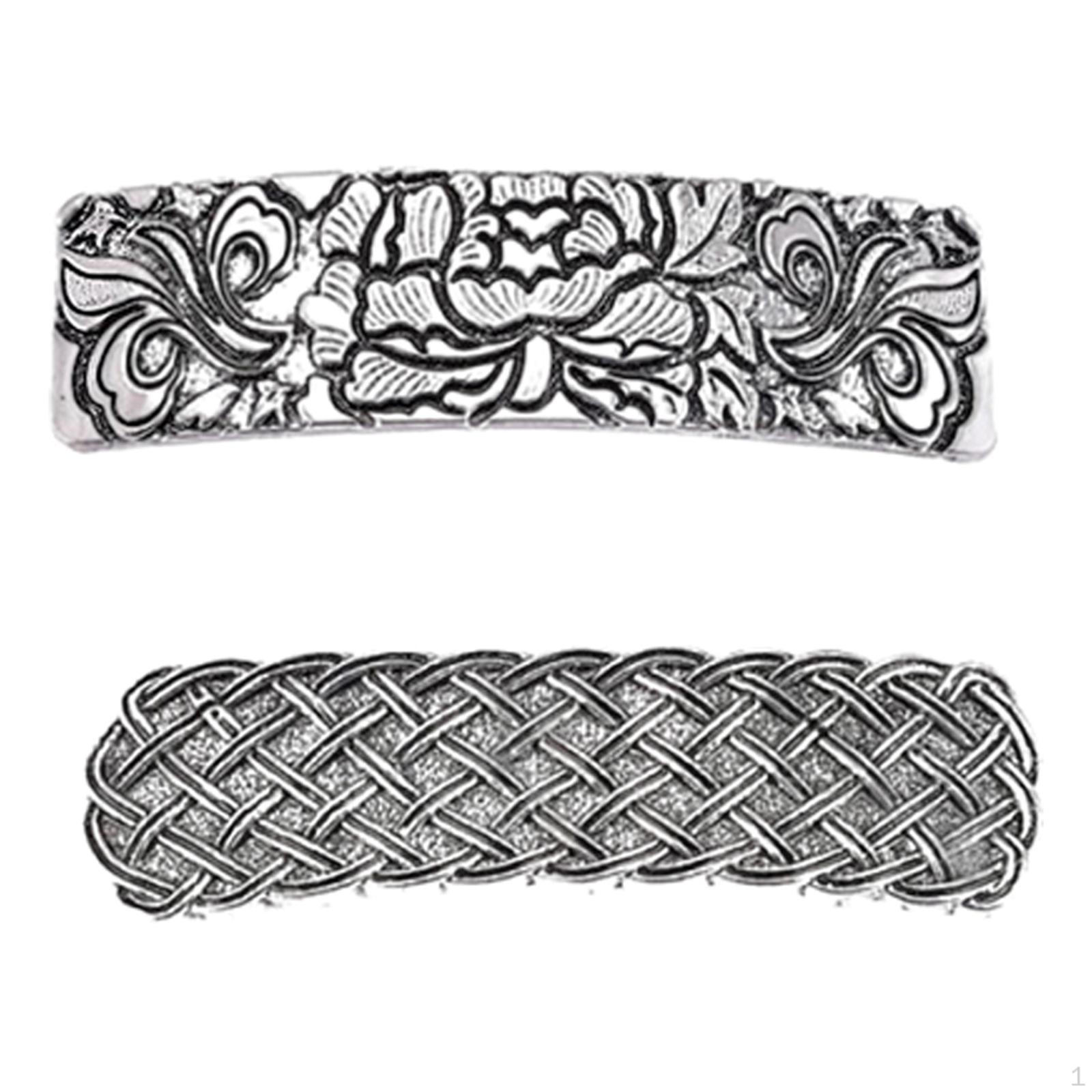 

2 шт. Металлические заколки-автоматы для волос, французские аксессуары для женщин и девушек