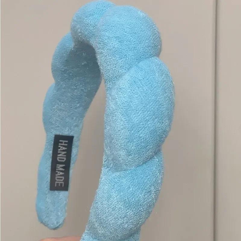 Brățări de spălat din microfibră de modă Bandă umflată Spa Bentita cu bule Spălarea feței Machiaj Accesorii pentru îngrijirea pielii