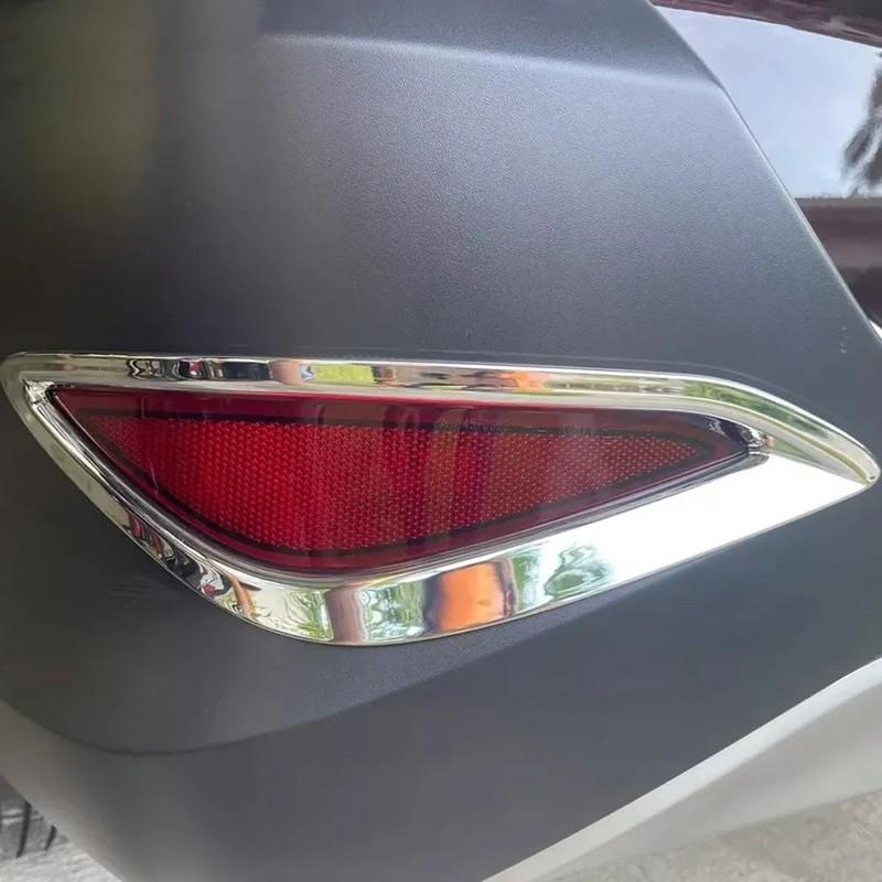 For Toyota Rush 2018     ABS Chrome Rear Tail Fog Light Lamp Cover Foglight Frame Trims Car Styling Accessories