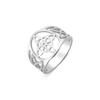 LIKGREAT Roestvrij Staal Heksenknoop Ring voor Vrouwen Wicca Pagan Spirituele Bescherming Geluks Sieraden Koppelcadeau Trendy