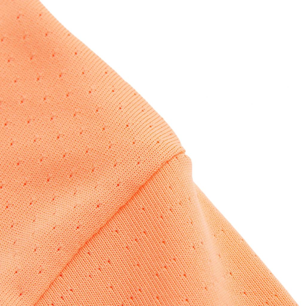 Li-Ning Comfortable Casual Solid Color Breathable Round Neck Pullover Short Sleeve T-Shirt Women Tops Candy-Orange ATSU006-4