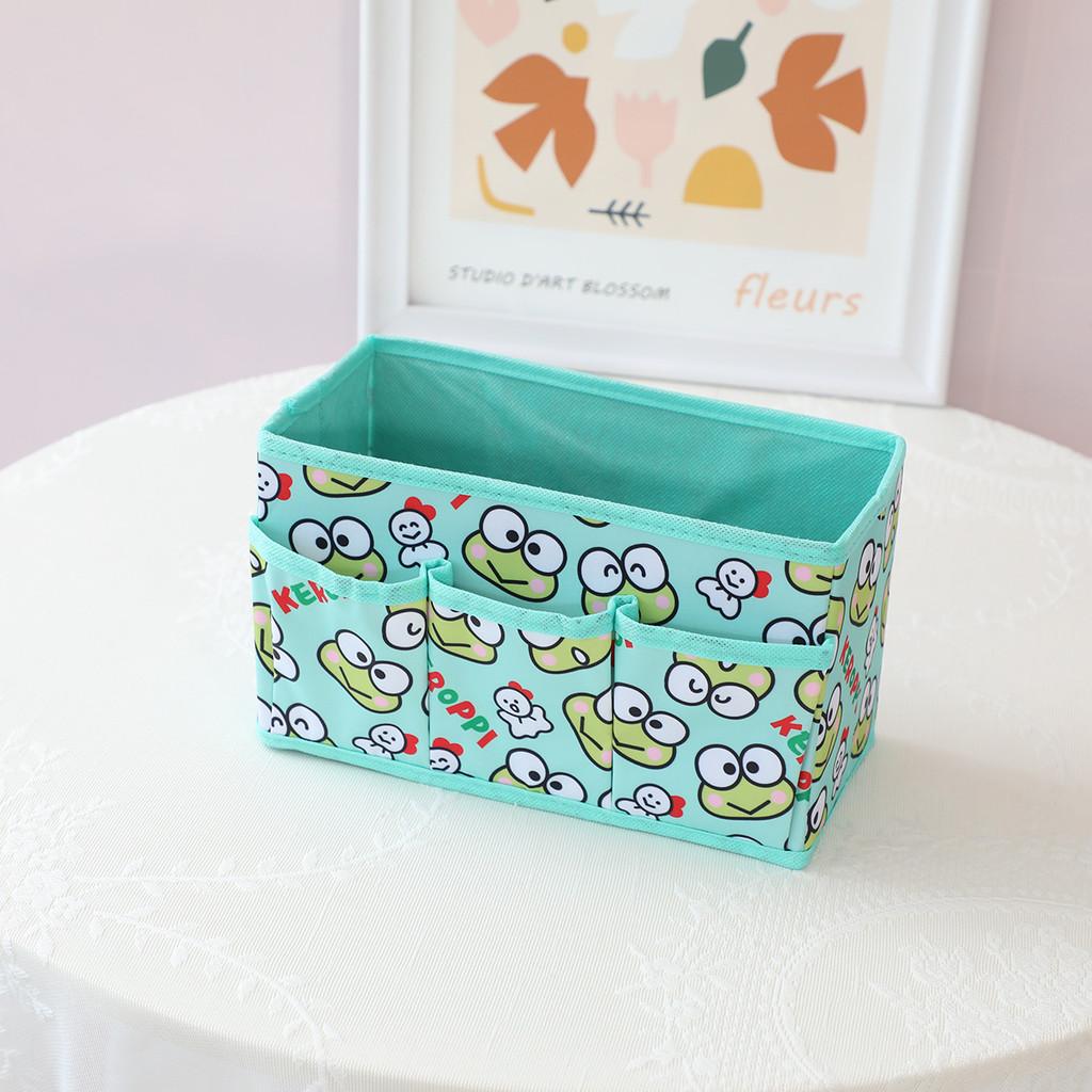 Hello Kitty Kuromi Cinnamoroll Melody Party Theme Foldable Multi Pocket Storage Box For Bedroom Or Desk Storage