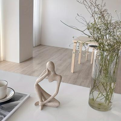 1pc Resin Abstract Thinker Sculpture Modern Statue for Home & Office Decor, Perfect for Bookshelf or Desktop Display