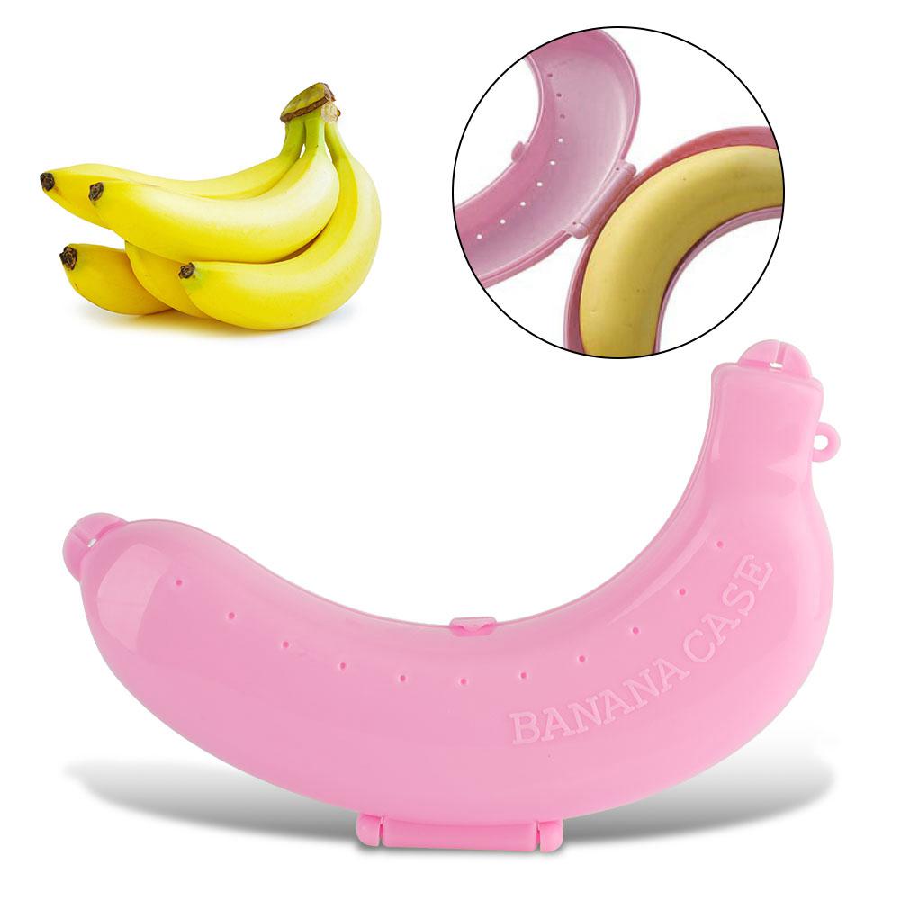 Süß 3 Farben Frucht Banane oder Box Halter Hülle Lunchbox Aufbewahrung Neu