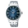 Seiko Watch Presage Blue Gradient Dial Box Hardlex See-Through Back SARY123 Men's Silver