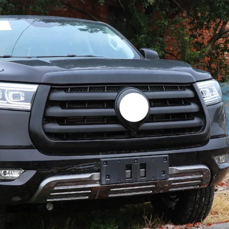 For Great Wall Cannon GWM Poer Ute Front Center Mesh Grille Grill Hood Engine decor sticker Cover Car accessories