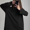 Womens Loose Fit Long Sleeve Cotton T-Shirt With Handcrafted Distressed Detail 2026 Casual Top