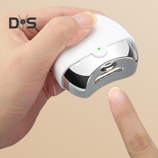 Elektrická kleštička na nehty s LED světlem 2-rychlostní nastavitelný typ C dobíjecí automatický pilník na nehty Baby Děti Dospělí Senioři Manikúra