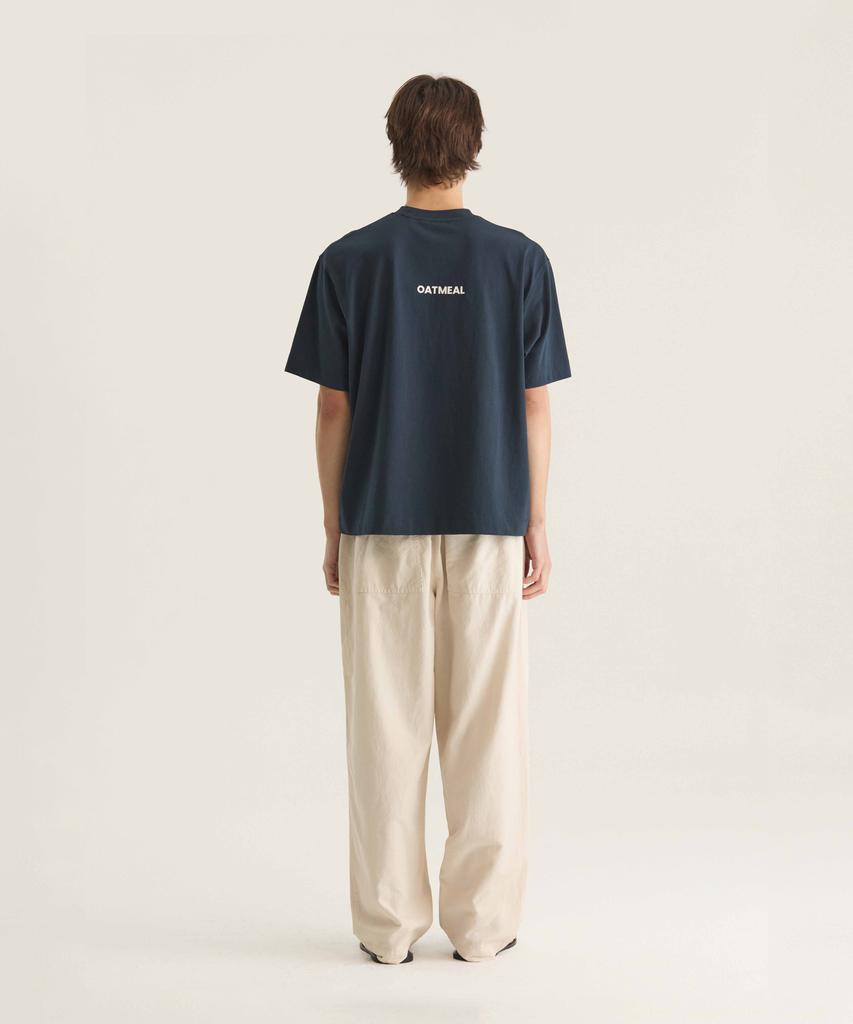 Oteumilkape Linen Blend Garment Dyed Easy Pants - Oatmeal