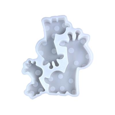 Giraffe Figurine Silicone Candle Molds for Candle Soap Epoxy Resin Giraffe Shape Silicone Molds for Gypsum Decoration