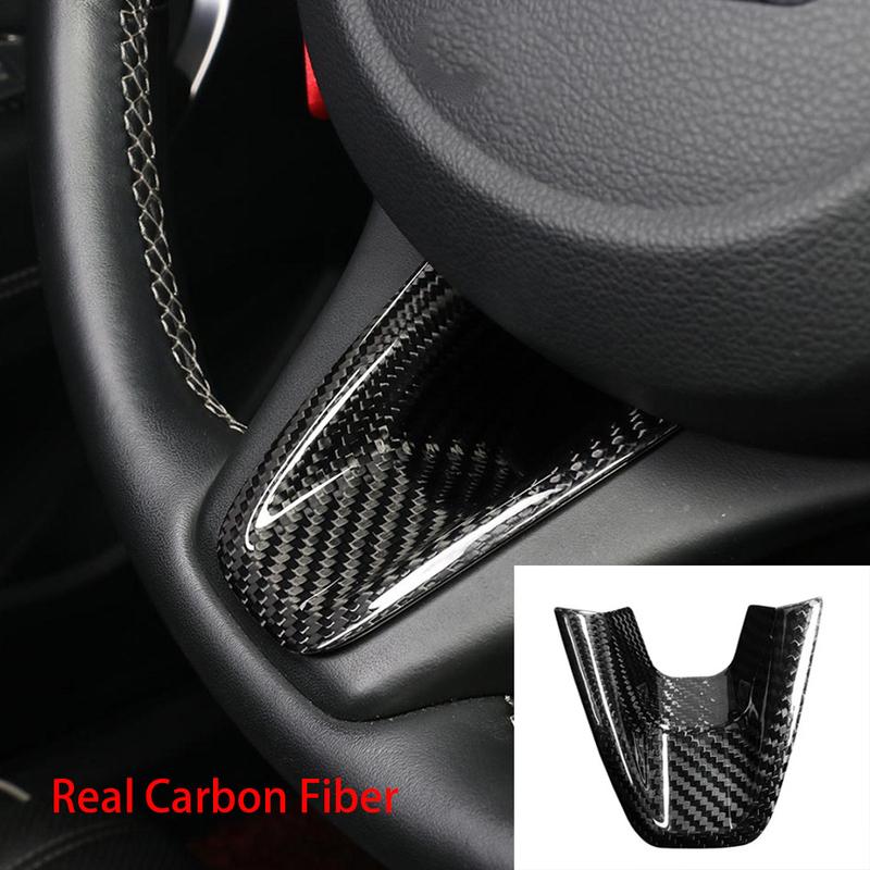 2PCS Aluminum Alloy Real Carbon Fiber Steering Wheel Shifter Paddle Cover Trim For Genesis G70 -2026 Car Supplies