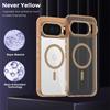 Luxury High Transparent Magnetic For Magsafe Wireless Charging Case For Google Pixel 9A 10 Pro XL Solid Color Bumper Back Cover