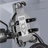 For Smartphones 360 Degree Rotation Motorcycle Phone Holder 360 Degree Rotating Phone Bracket Sturdy Aluminum Alloy