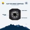 Sun Company Wrist Compass For Watch Bands or Paracord Survival Bracelets Slip-On -