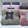 Winter Warm Mesh Pineapple Grid Swaddling Flannel Bed Sofa Carpet Conditioner Blanket Soft Warm Coral Fleece Flannel Blankets