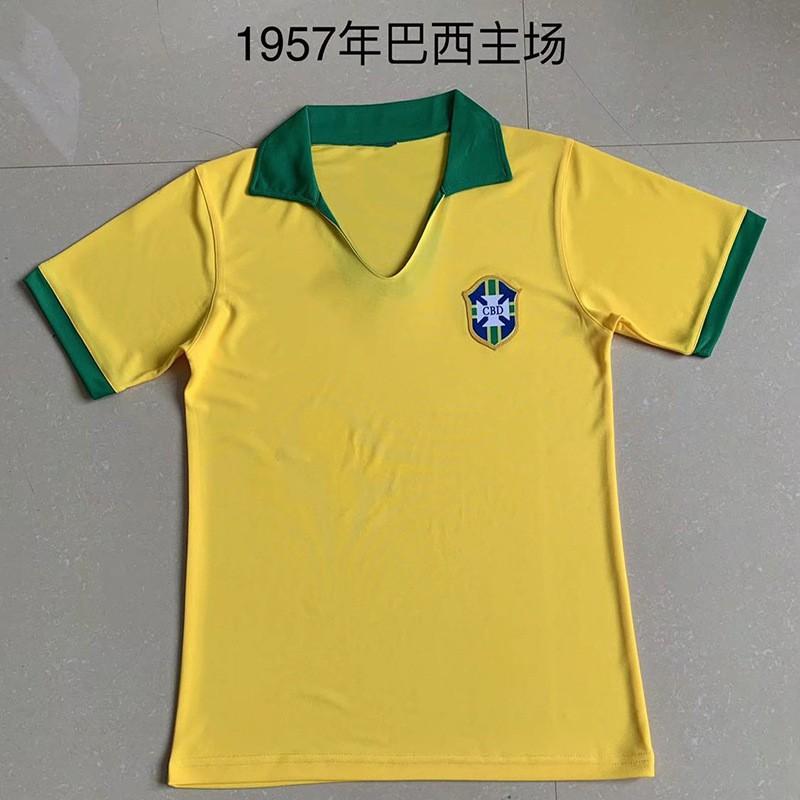 Retro Brazil National Team Soccer Jersey 1998 2002 Ronaldo 9 Vintage Football Shirt Unisex Adult Short Sleeve