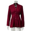 New Autumn Winter High-End Retro Single-Button Waistcoat Long Sleeve Coat for Women's Business Casual Wear