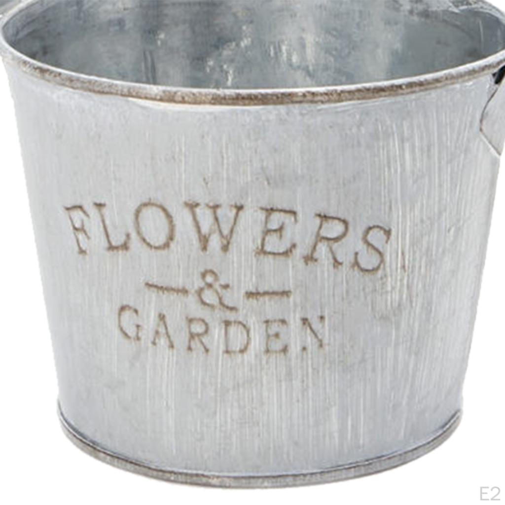 Pail Bucket Gardening Can flower Holder Pot Flowerpot Box