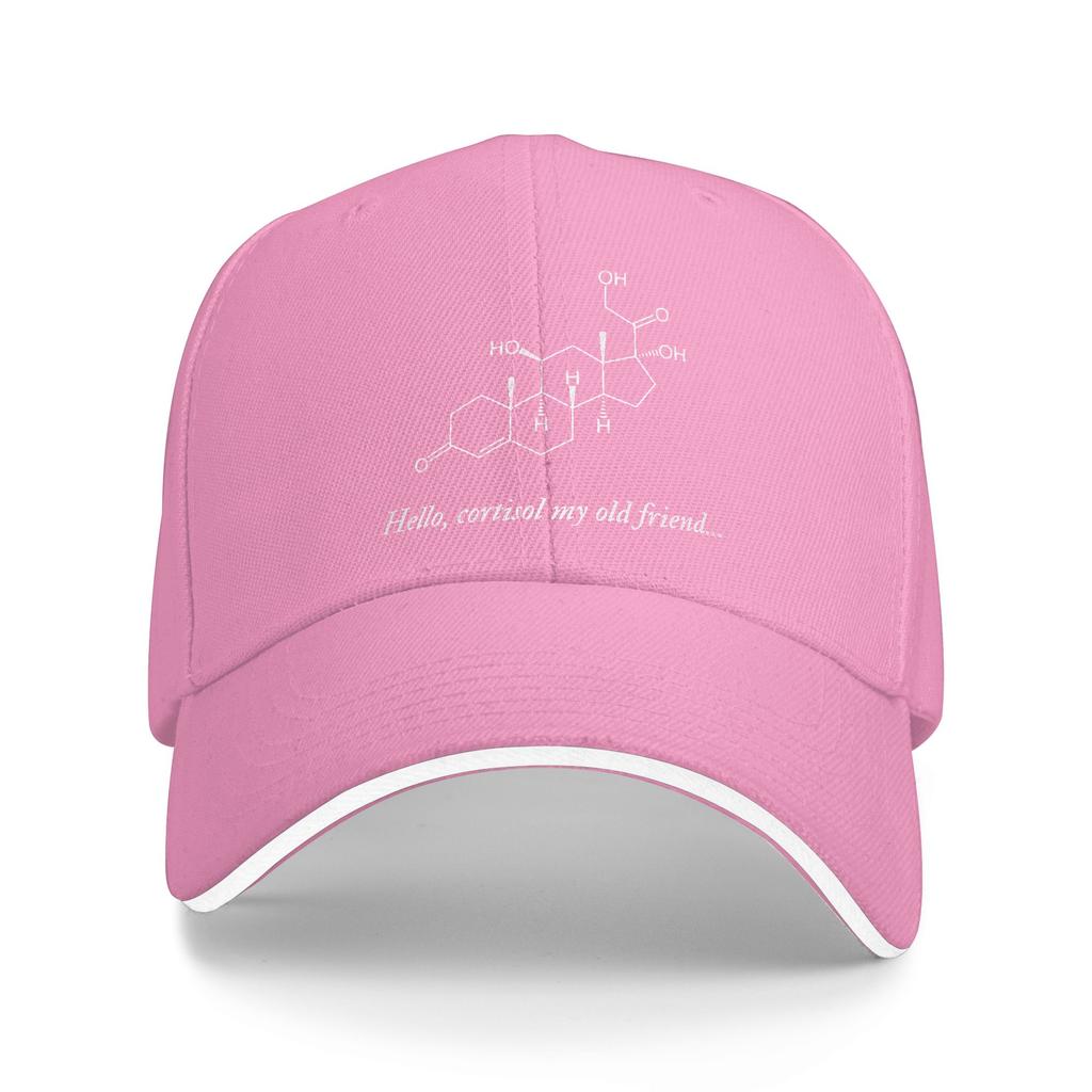 Summer Casual Baseball Cap Hello Cortisol My Old Friend Pharmacology Outdoor Sports Trucker Hat Men Sun Vintage Baseball Caps