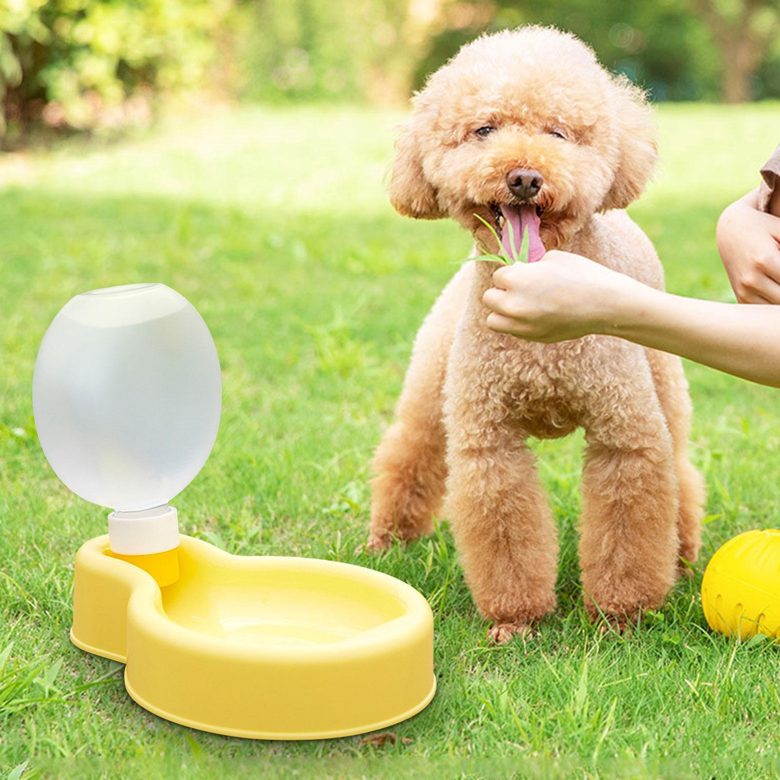 

Бутылка для воды для собак - легкий дорожный дозатор для портативных домашних животных для походов и yellow and S