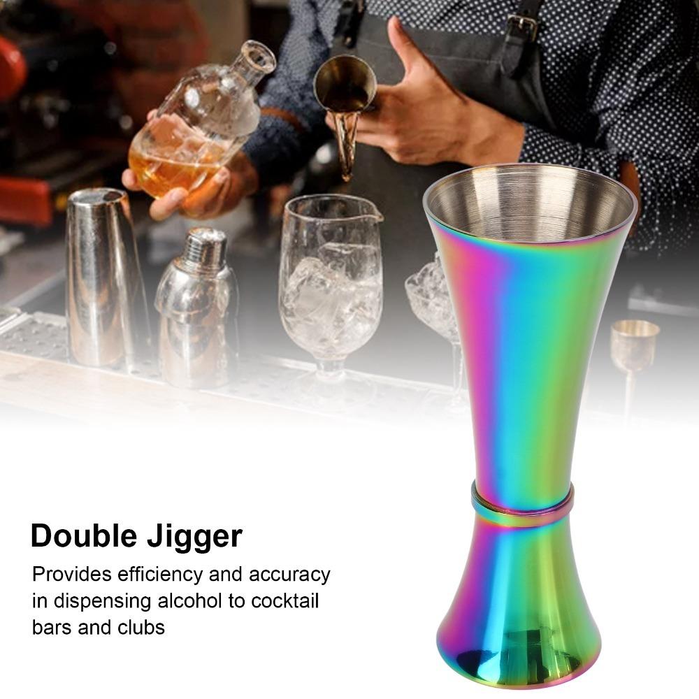 304 Stainless Steel Double Jigger Wide Opening Bar Measuring Tool Cocktail Measuring Jigger  Home