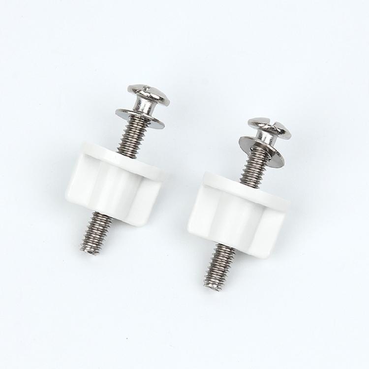 Steel Toilet Seats Screws with Nylon Nut & Washers Toilet Seats Fastener Quick Installation for Secure & Stable Fit