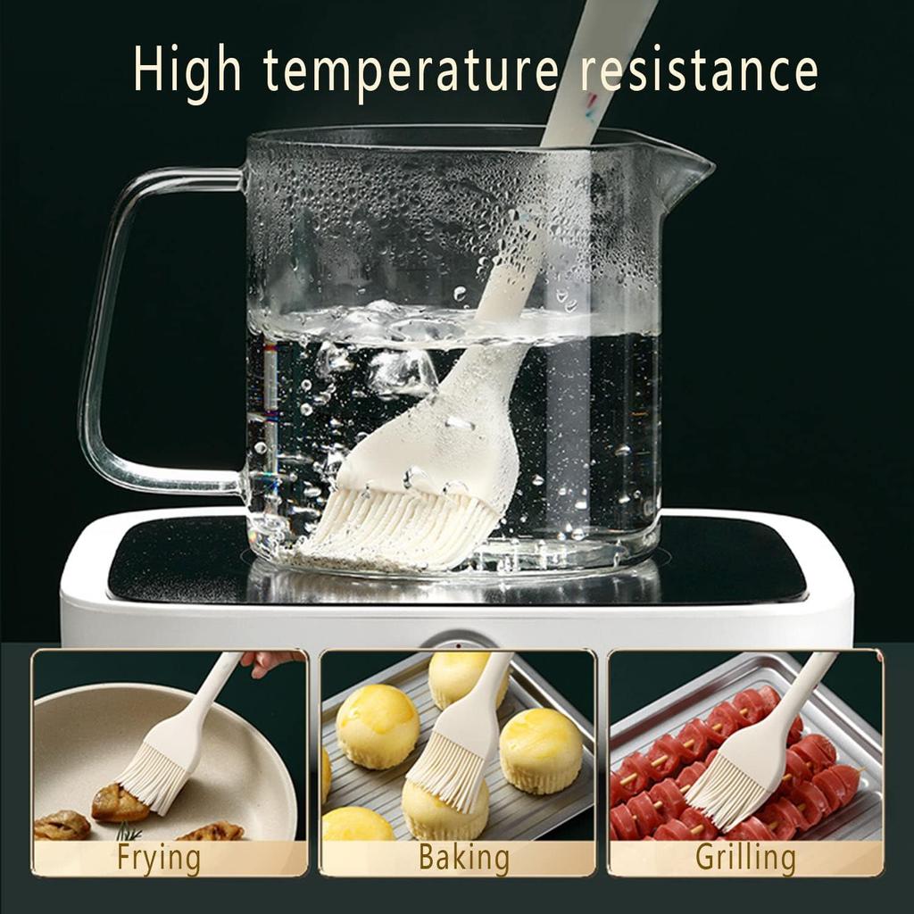 Food Silicone Applicator Brush, Heat Resistant Pastry Brush, Oil Brush, Butter Sauce Marinade Brush
