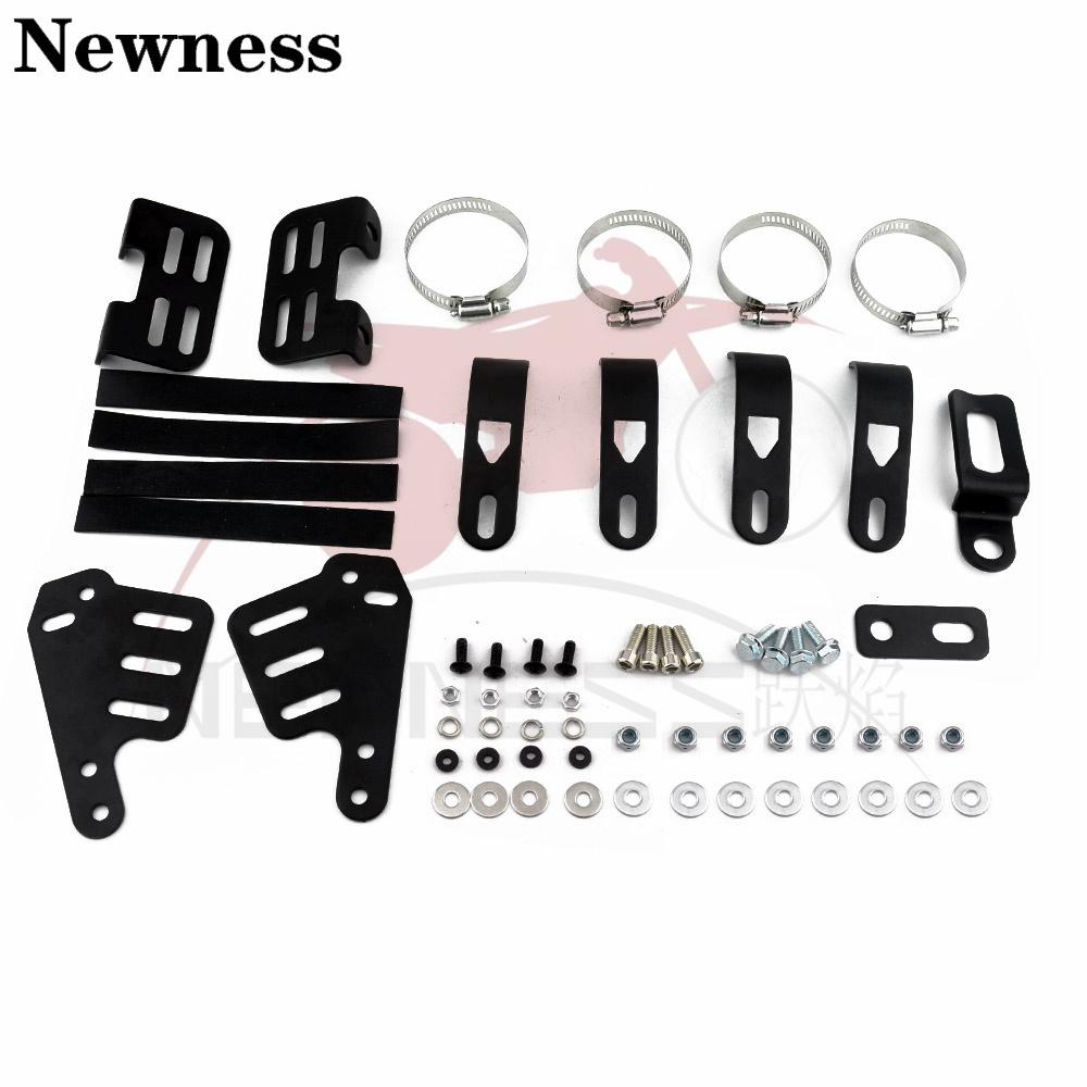 Gloss Black Motorcycle Headlight Fairing Mask 5 3/4" Headlamp Windshield Cover For Harley Sportster Iron Dyna FX XL 883 1200