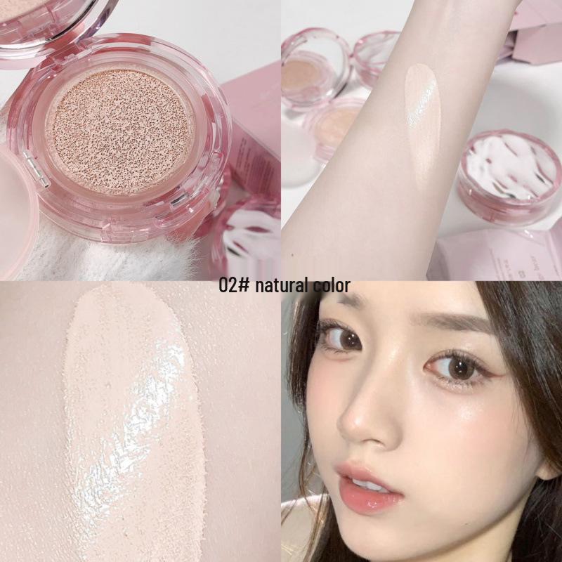 Gege Bear Erfrischende Cushion Foundation: Langanhaltendes, Feuchtigkeitsspendendes, Farbkorrigierendes Make-up zur Aufhellung fahler Haut.