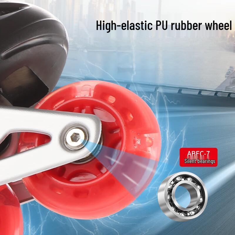 WEZHO Adjustable Inline Roller Skates with Flashing Wheels