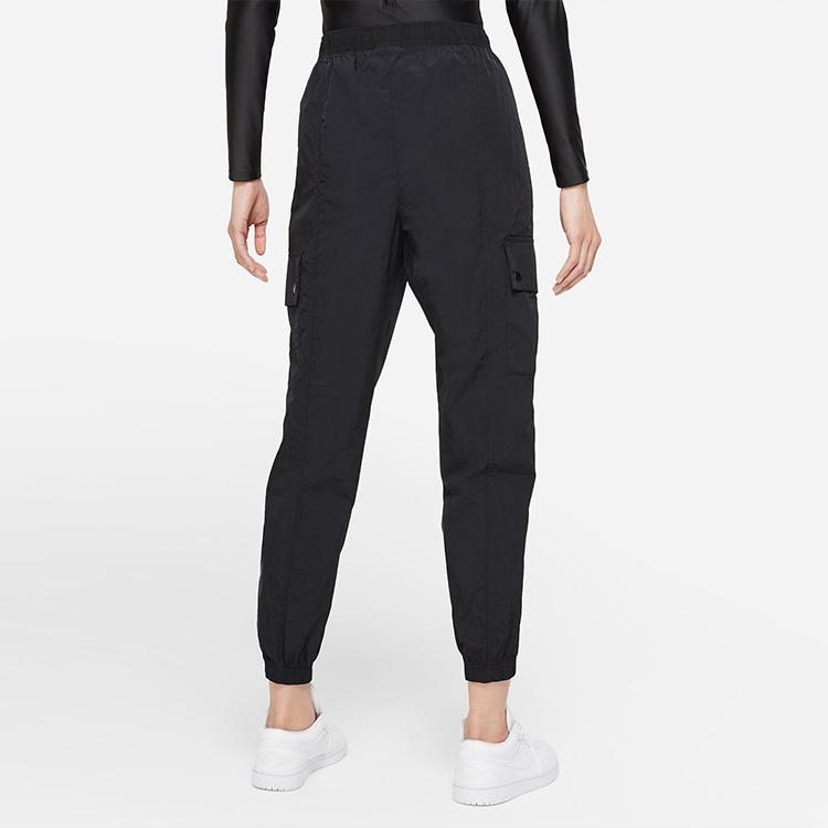 Jordan Essentials Logo Woven Drawstring Joggers Women Bottoms Black DD6996-010