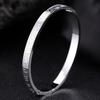 High-End Roman Jingle Titanium Steel Bracelet for Girls - Diamond-Studded, Non-Fading