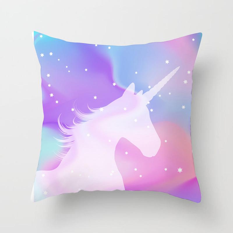 Ins Cute Unicorn Pillowcase Cartoon Home Sofa Cushion Pillowcase Pillowcase Pillowcase Pillowcase
