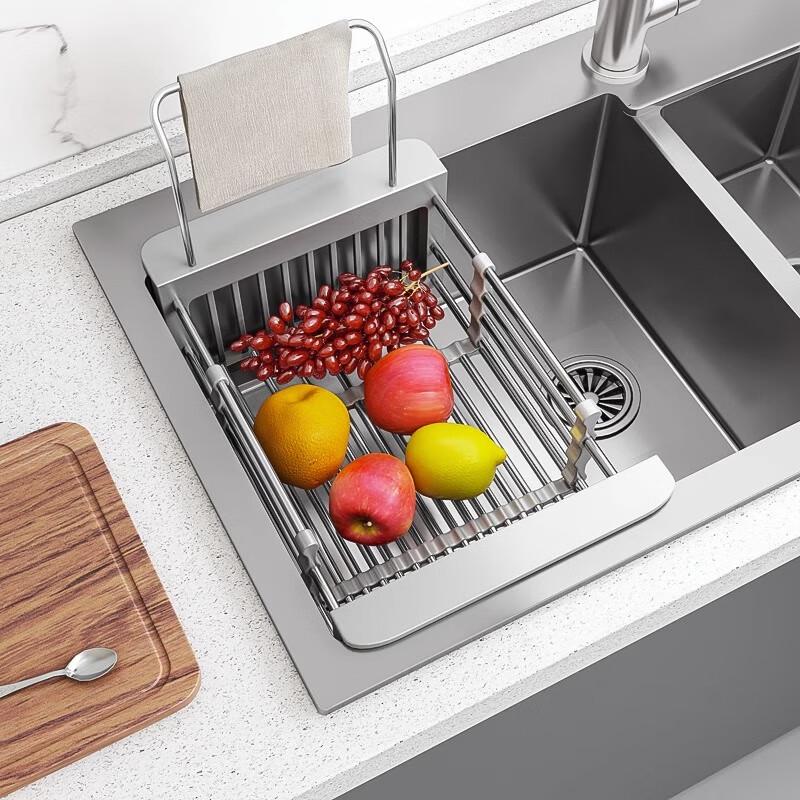 Expandable Kitchen Sink Drainer & Storage Rack