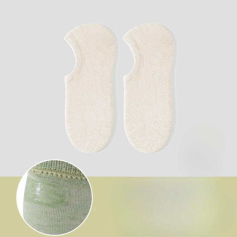 Female Summer Thin New Cotton Shallow Mouth Invisible Non Slip Not To Drop with The Boat Socks