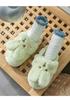 Women's Winter 2026 Cotton Plush Rabbit Fur Slippers - Indoor Home Style