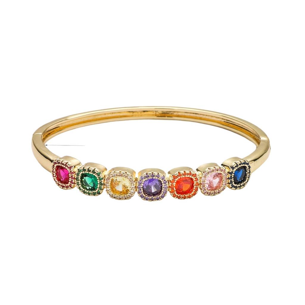 Mix and Match Trendy Accessories, Rainbow Shaped Super Sparkling and Ultra-fine Bracelets